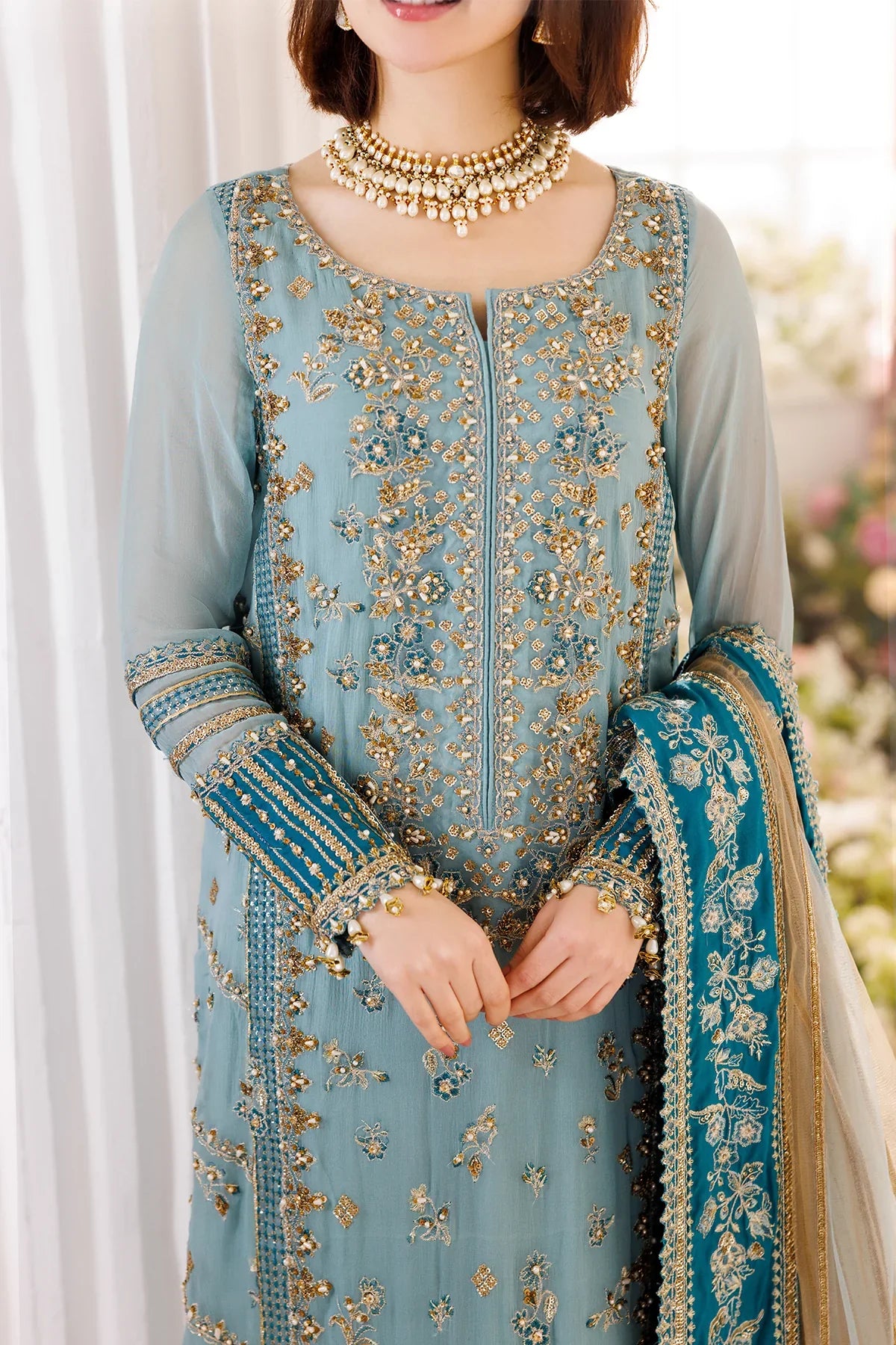 Charizma EMBROIDERED CHIFFON UNSTITCHED 3PC SET | KPA0050