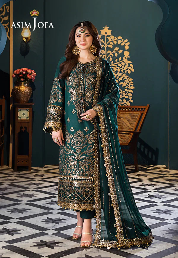 ASIM JOFA CHIFFON UNSTITCHED 3PC SET | KPA0055