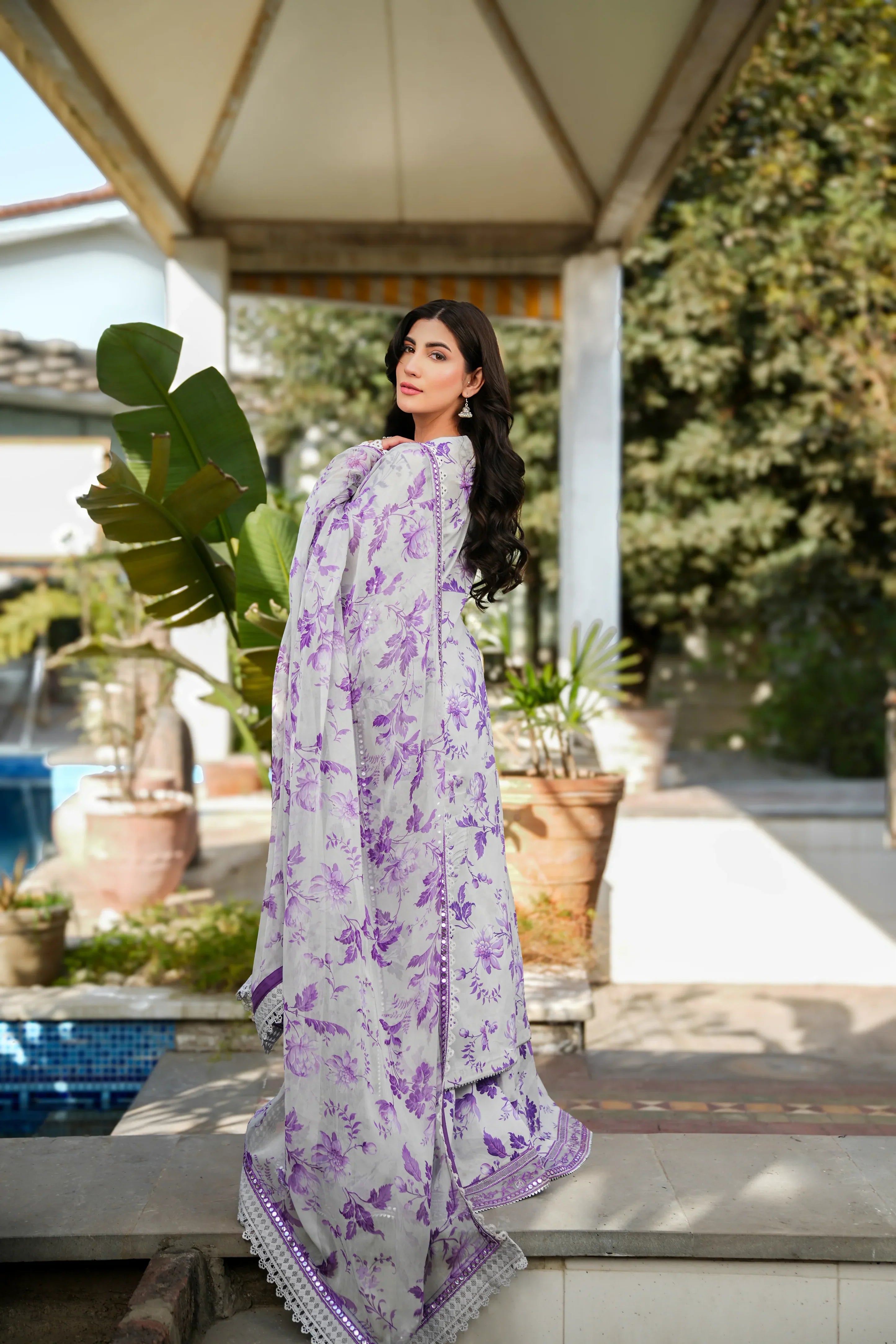 Aneelas Lawn Embroidered & Printed 3 Piece SUIT | KPA0089