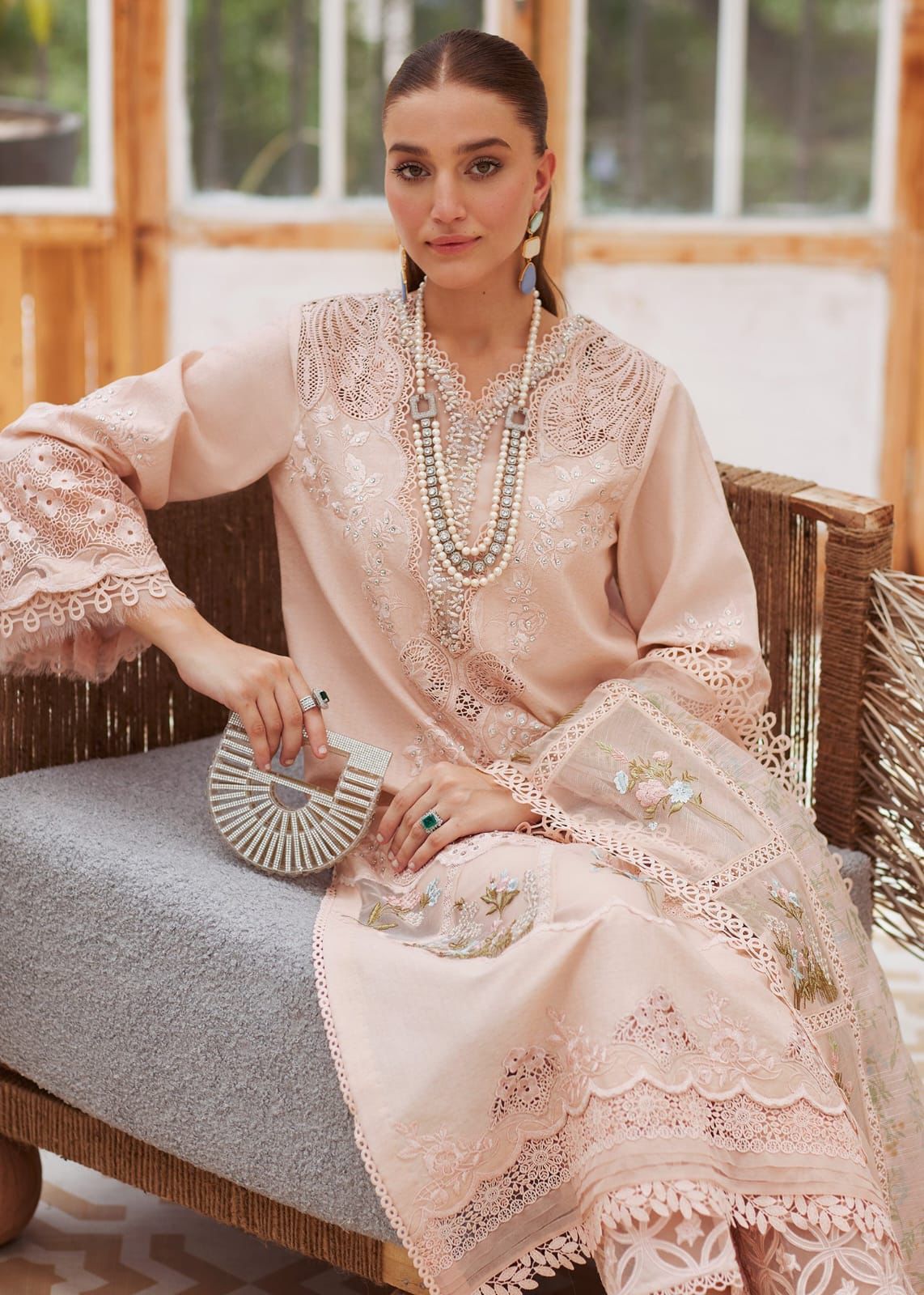 CRIMSON EMBROIDERED LAWN UNSTITCHED 3PC SET | KPA0053
