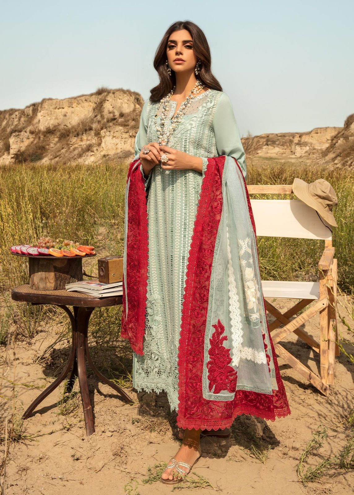 EMBROIDERED LAWN UNSTITCHED 3PC SET | KPA0008