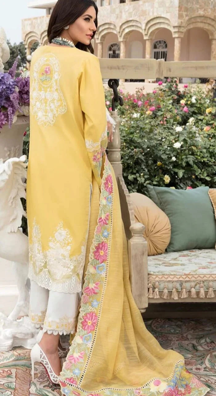 EMBROIDERED LAWN UNSTITCHED 3PC SET | KPA0009