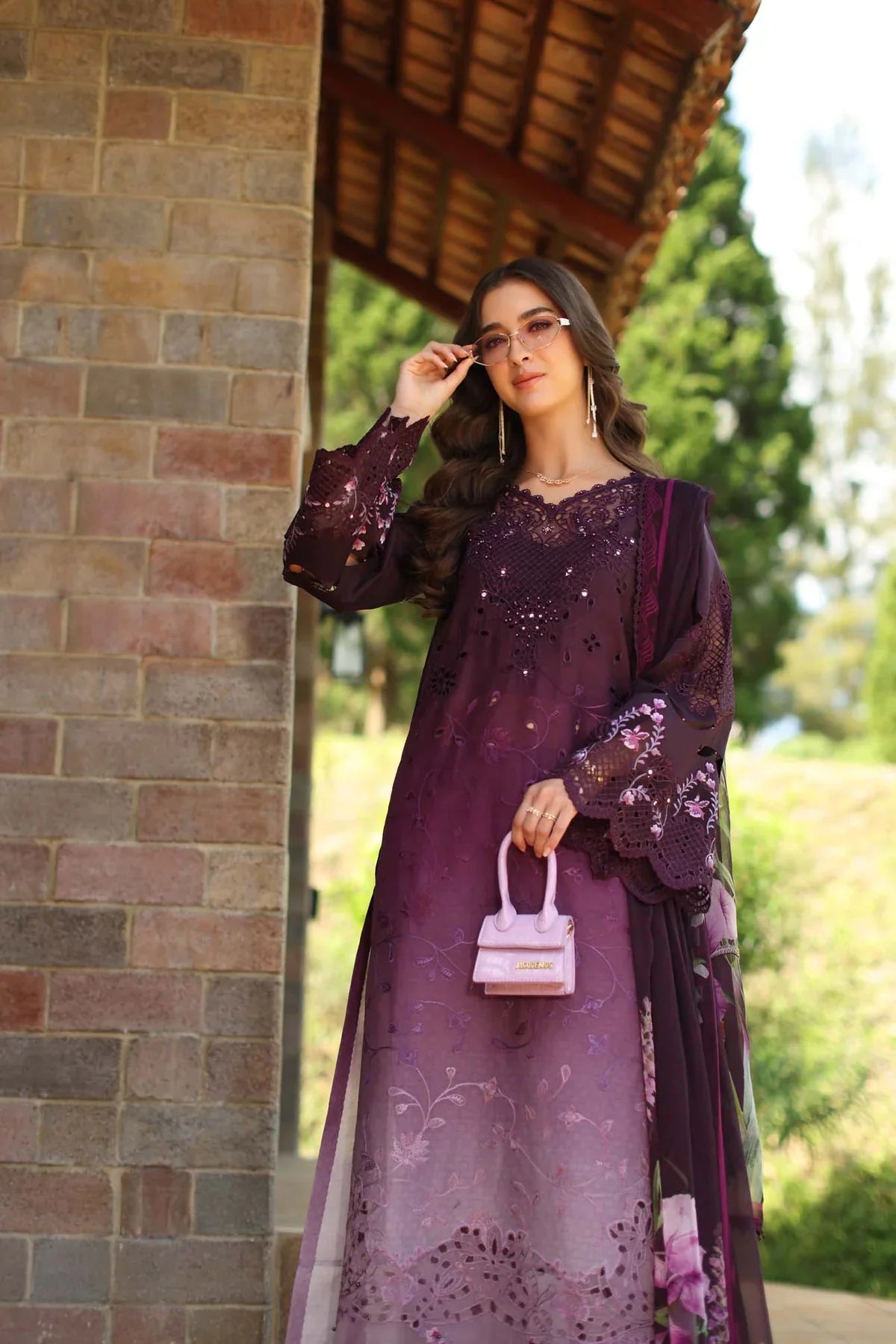 Noor By Sadia Lawn Printed Embroidered UNSTITCHED 3PC SUIT | KPA0101