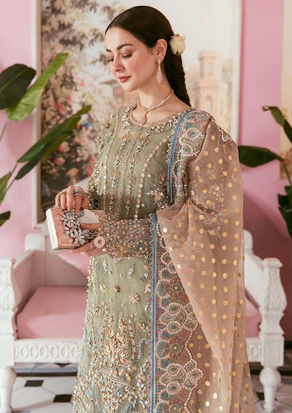 ELAF ORGANZA UNSTICHED 3PC SUIT | KPA0065