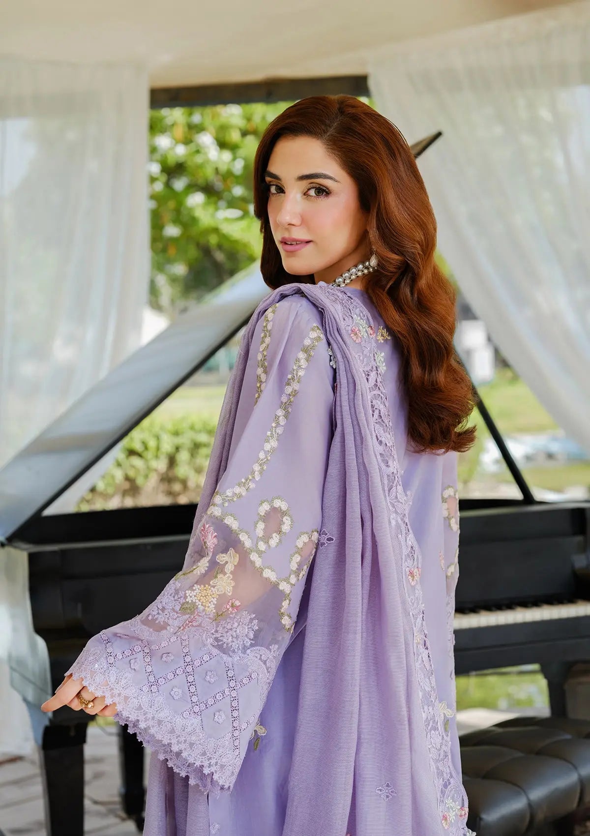 ELAF HUES COTTON UNSTITCHED EMBROIDERED 3 PC SUIT | KPA0062