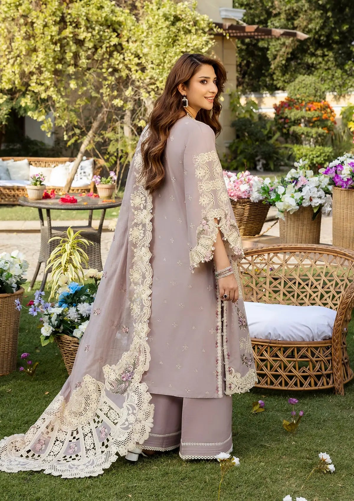 ELAF ROYAL CHIKENKARI UNSTITCHED 3PC SUIT | KPA0082
