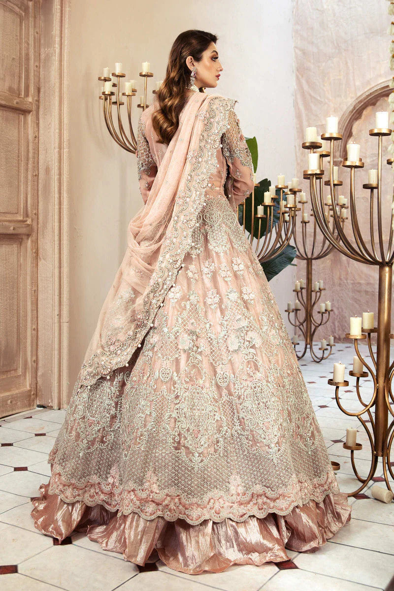 MARIA.B BRIDAL WEDDING EMBROIDERED UNSTITCHED 3PC MAXI | KPA0121