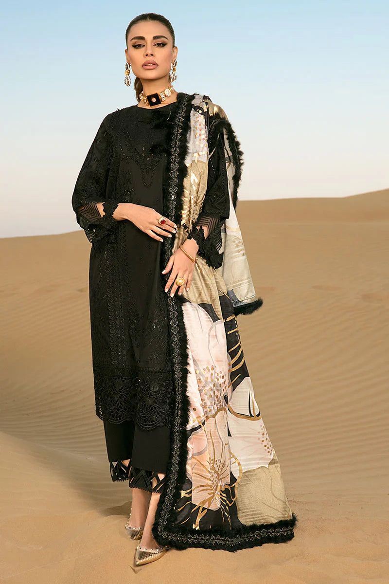 RANGRASIYA CHIKANKARI EMBROIDERED UNSTITCHED 3PC SUIT | KPA0105