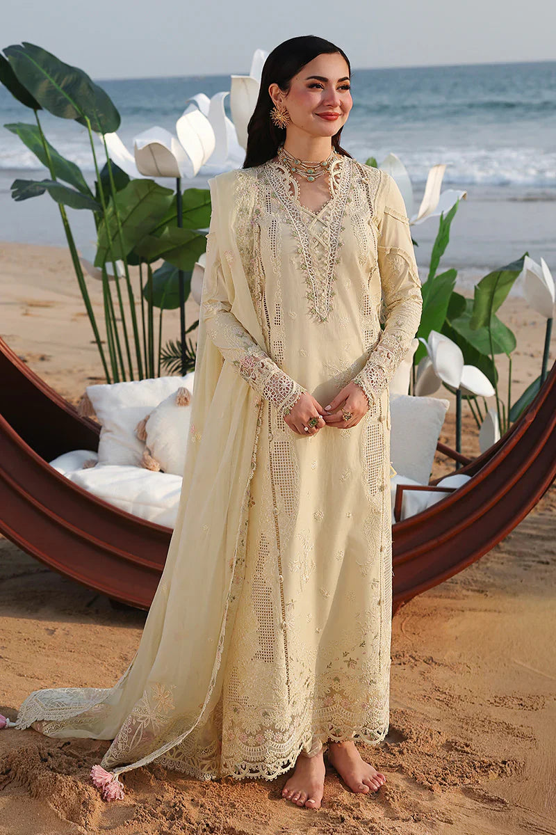QALAMKAR COTTON EMBROIDERED UNSTICHED 3PC SUIT | KPA0080