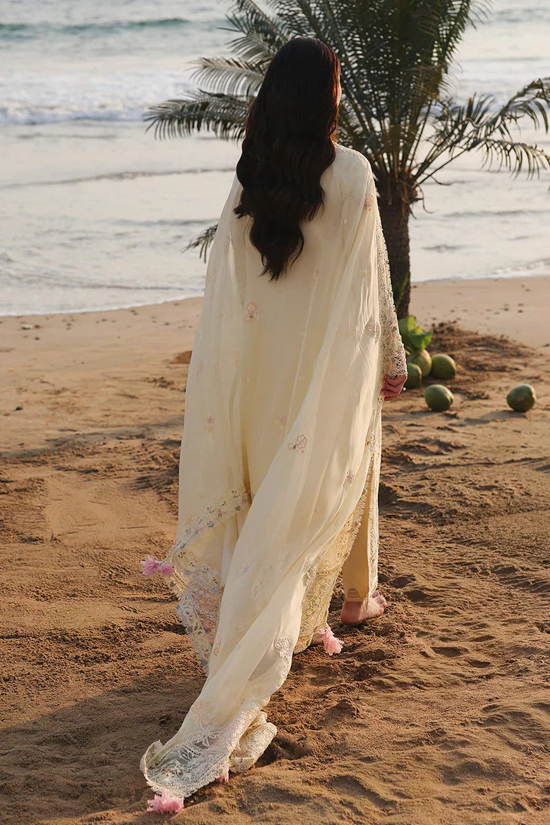 QALAMKAR COTTON EMBROIDERED UNSTICHED 3PC SUIT | KPA0080