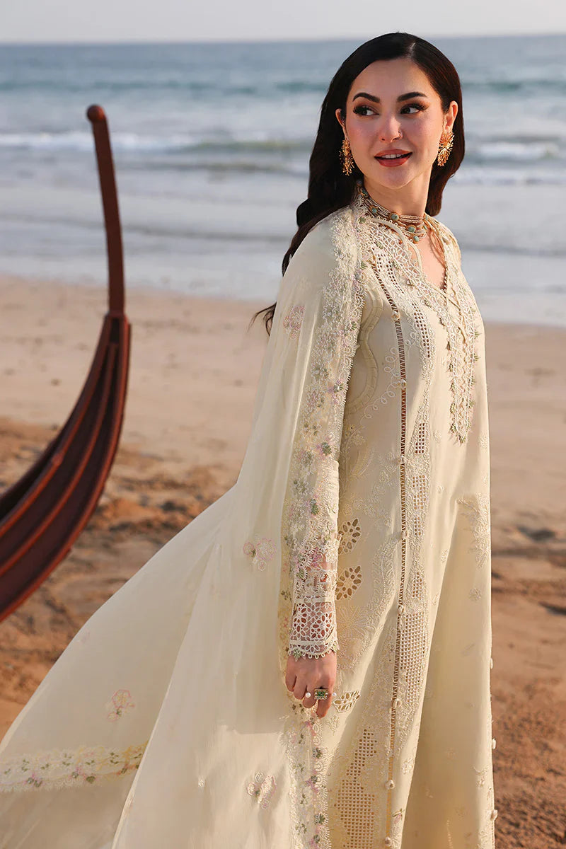 QALAMKAR COTTON EMBROIDERED UNSTICHED 3PC SUIT | KPA0080