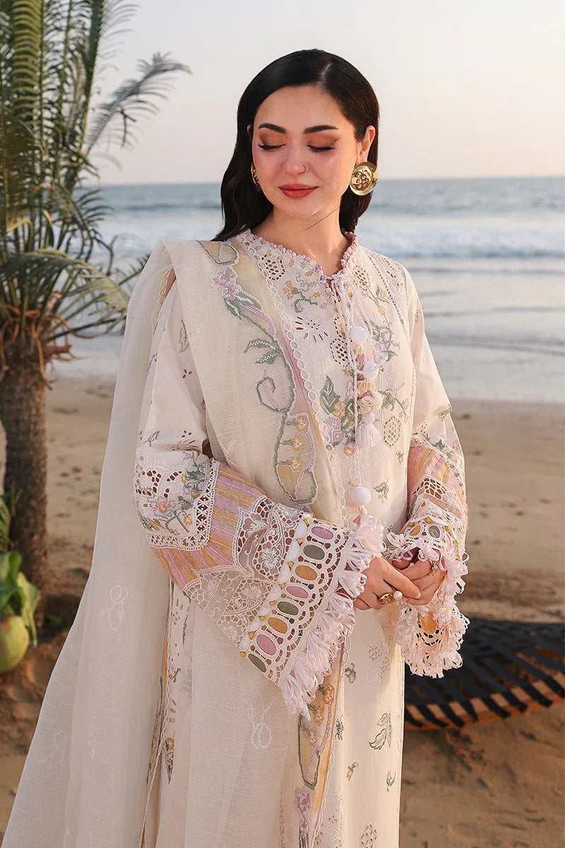 QALAMKAR COTTON EMBROIDERED UNSTICHED 3PC SUIT | KPA0079