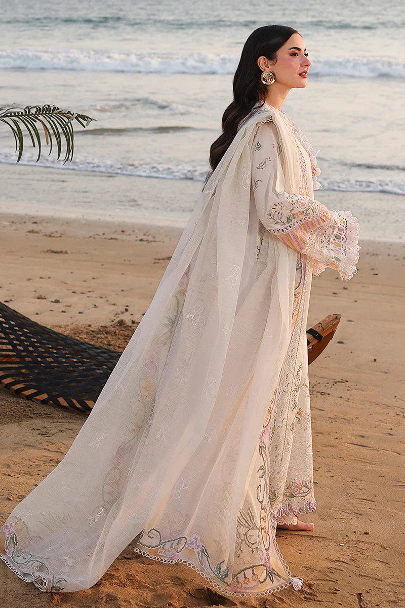 QALAMKAR COTTON EMBROIDERED UNSTICHED 3PC SUIT | KPA0079