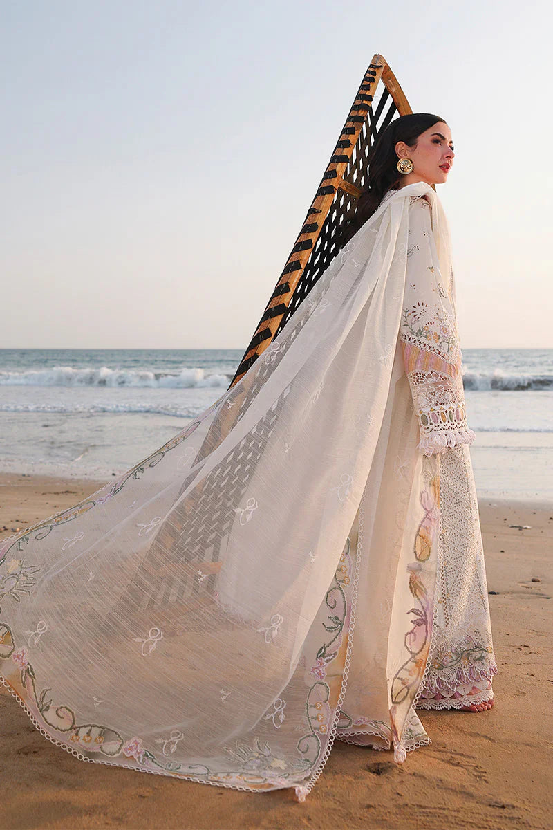 QALAMKAR COTTON EMBROIDERED UNSTICHED 3PC SUIT | KPA0079