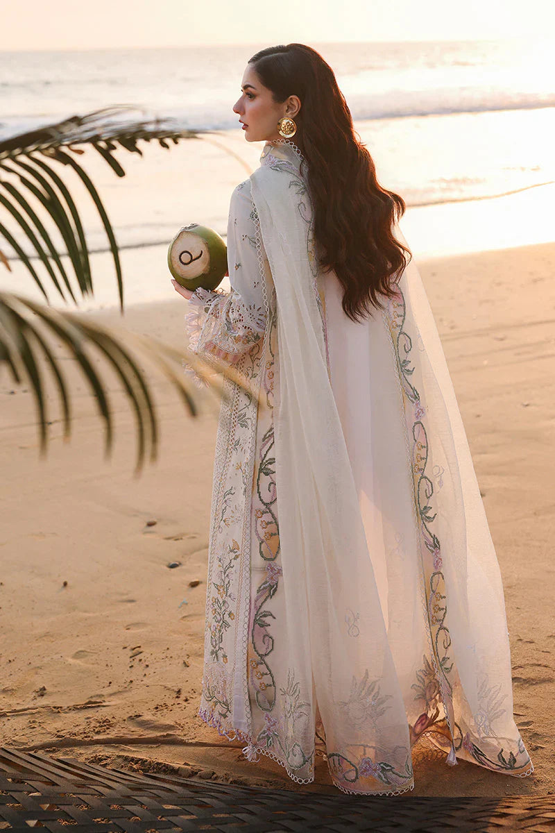 QALAMKAR COTTON EMBROIDERED UNSTICHED 3PC SUIT | KPA0079