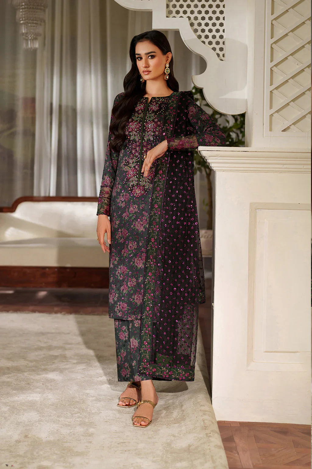 IZNIK LAWN PRINTED UNSTITCHED 3PC SUIT | KPA0103
