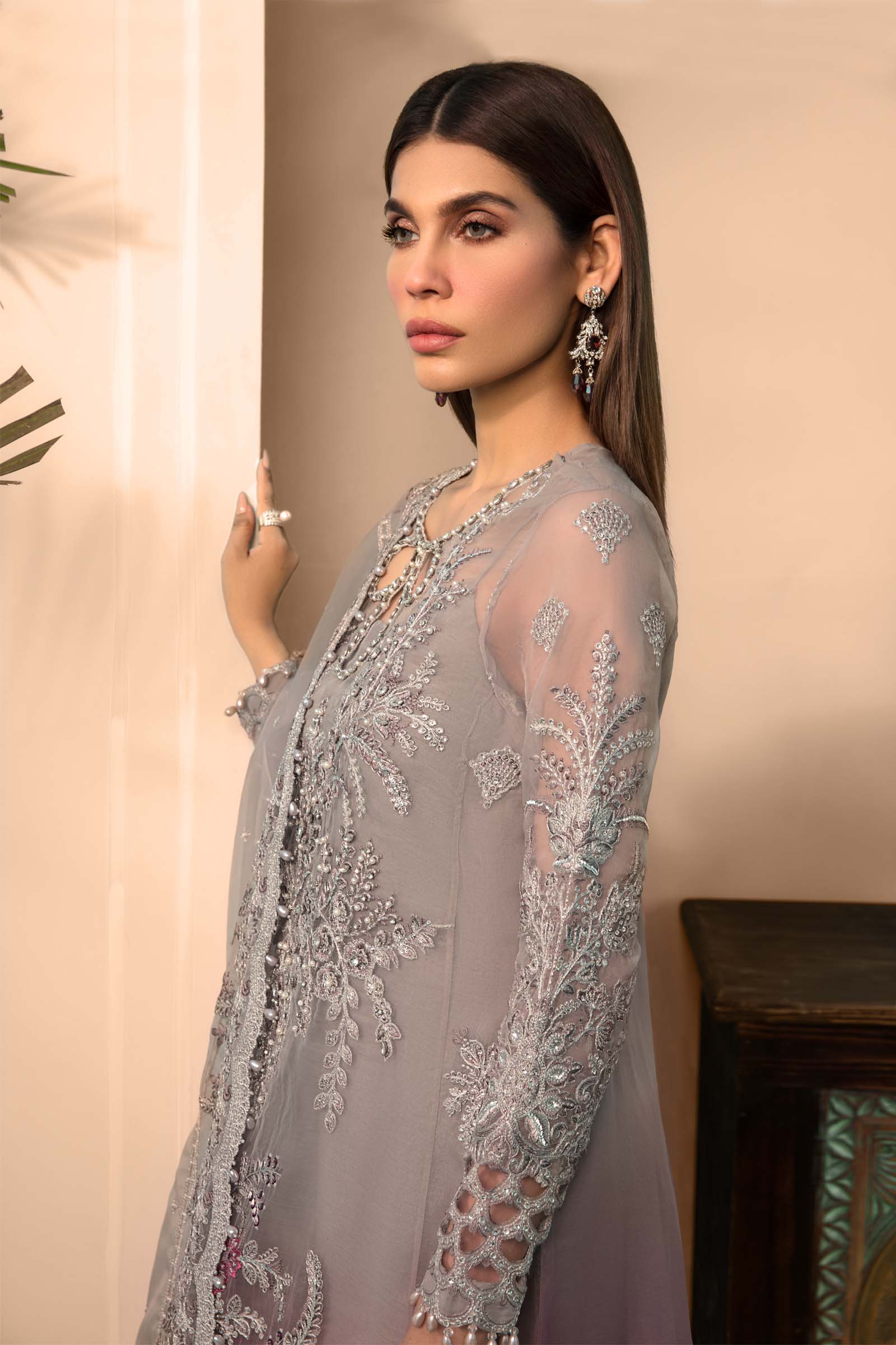 MARIA.B EMBROIDERED UNSTICHED 3 PC SUIT | KPA0077