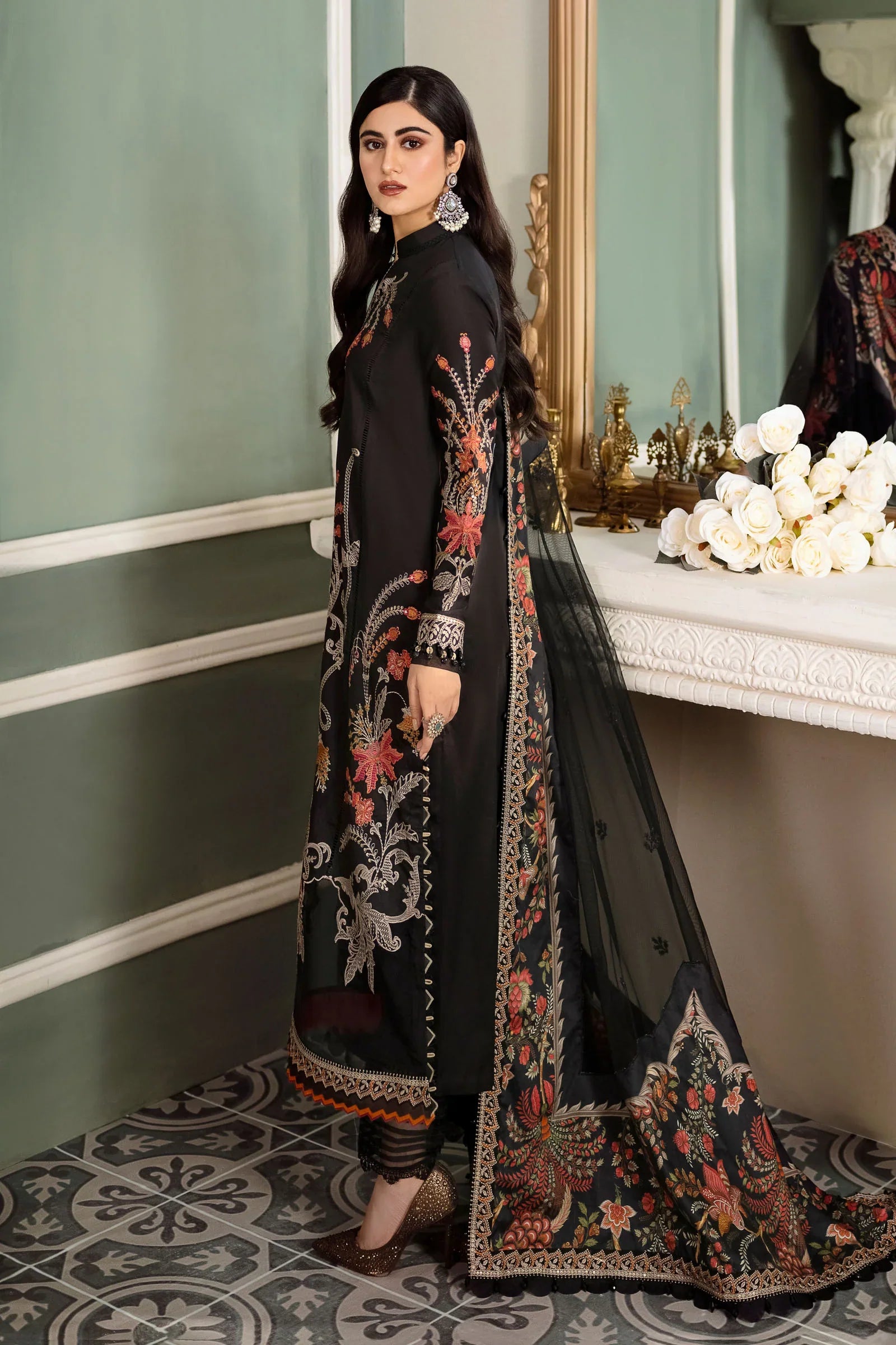 EMBROIDERED LAWN UNSTITCHED 3PC SET | KPA0018
