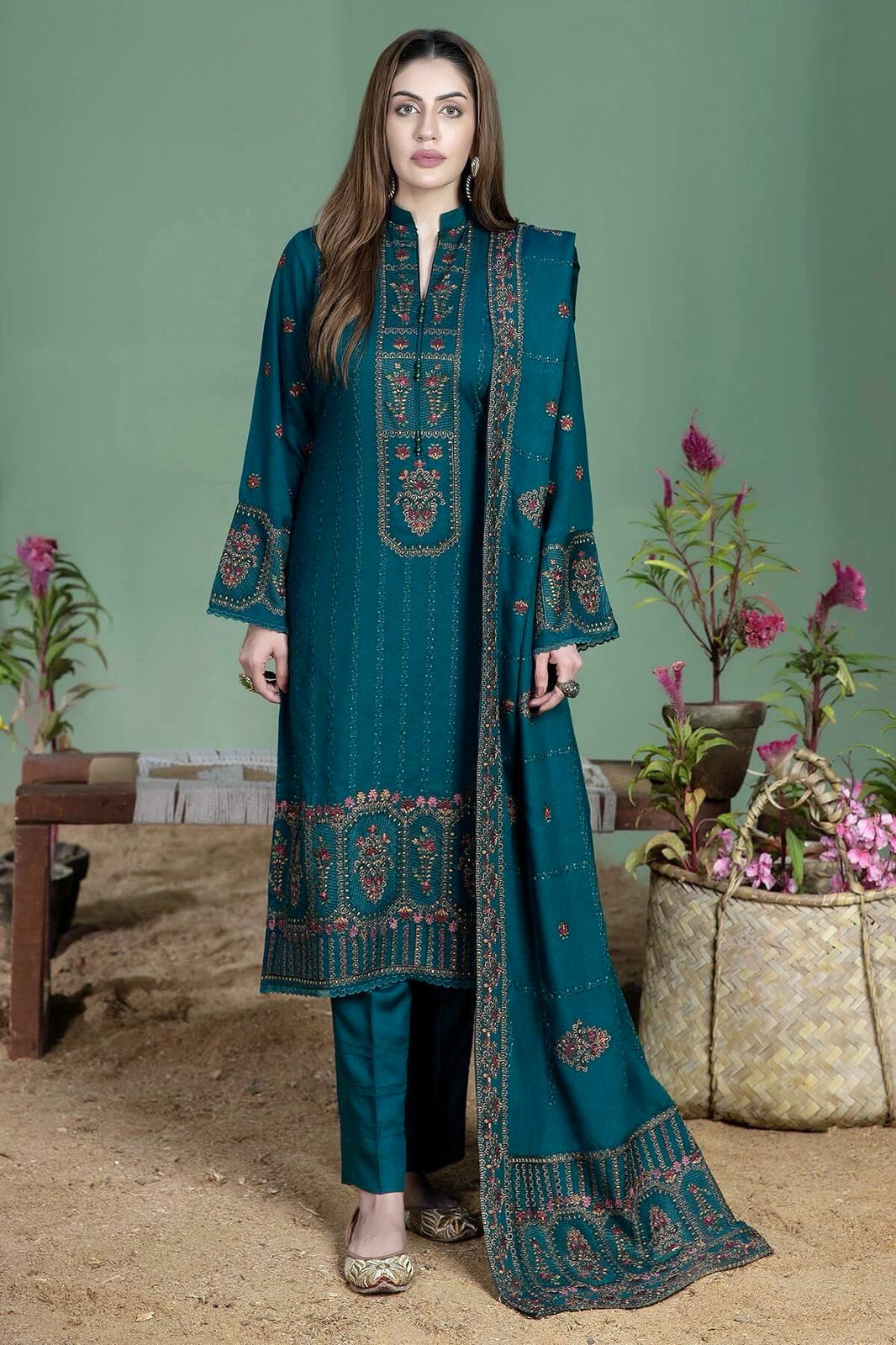 DHANAK 3 PIECE EMBRIODERY
