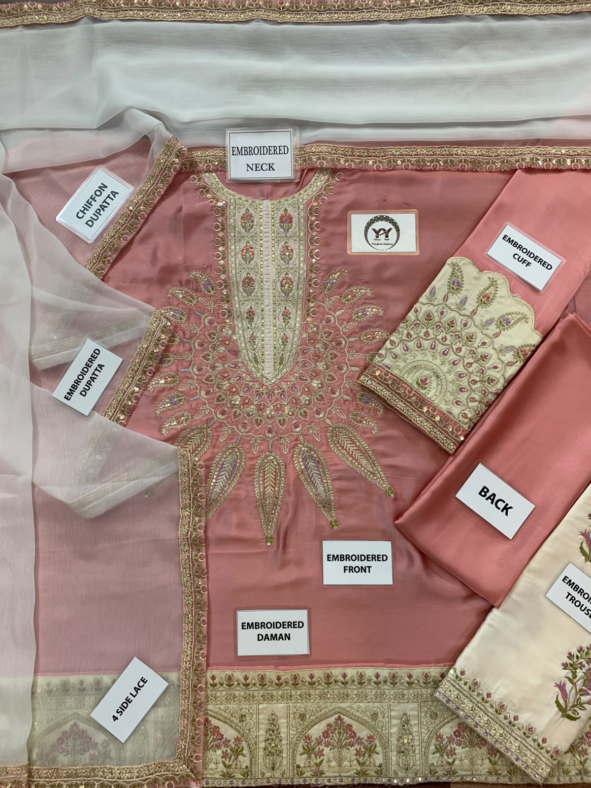 wedding suit in fancy silk