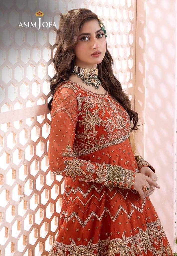 ASIM JOFA HEAVY EMBROIDERED UNSTITCHED 3PC MAXI | KPA0122