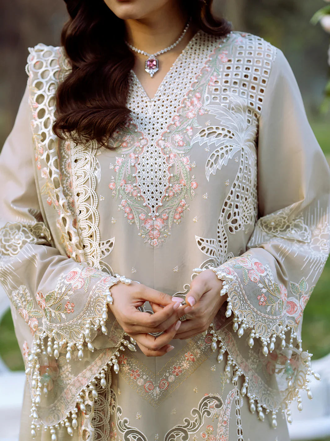 EMBROIDERED LAWN UNSTITCHED 3PC SET | KPA0029
