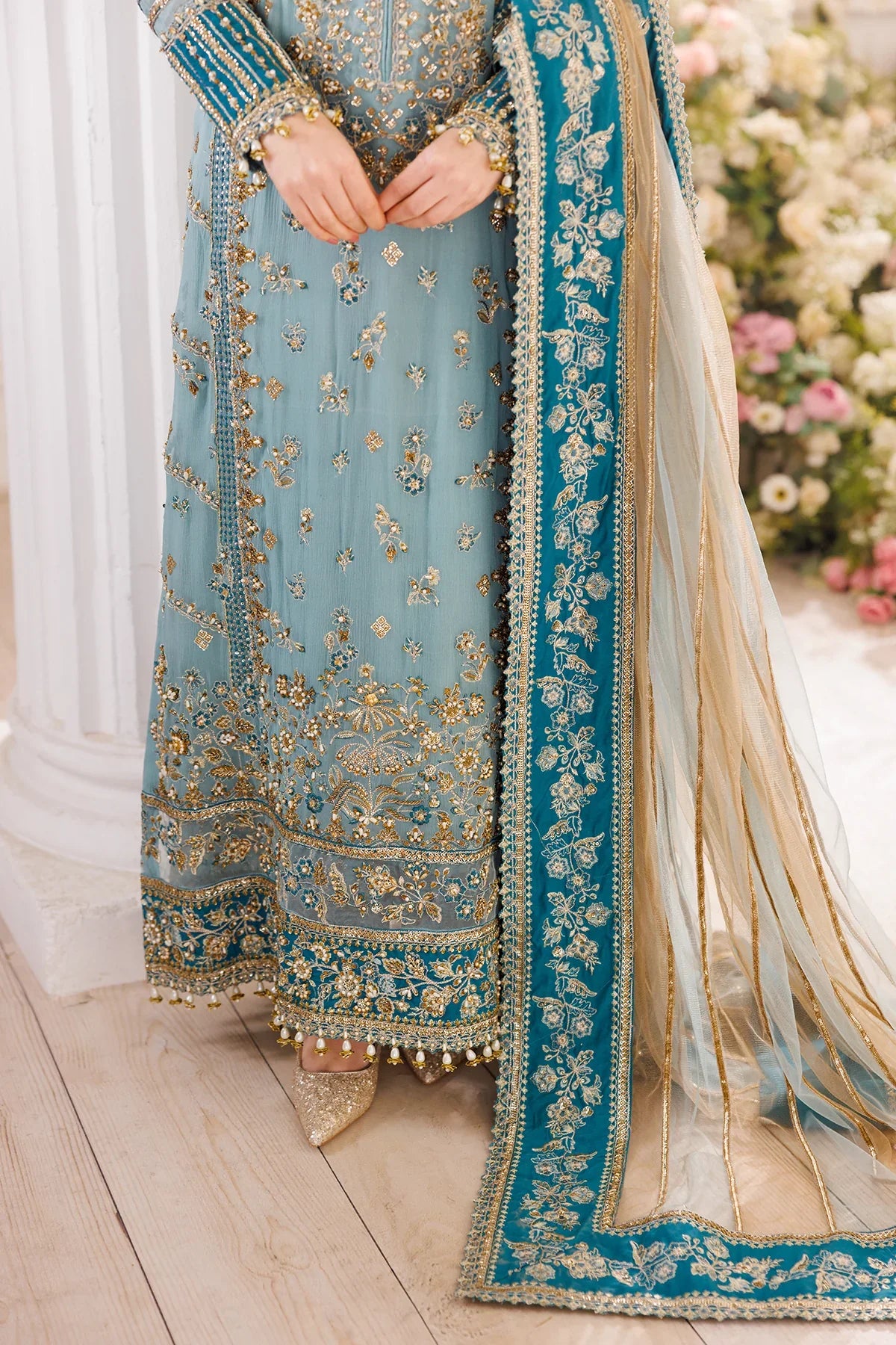 Charizma EMBROIDERED CHIFFON UNSTITCHED 3PC SET | KPA0050