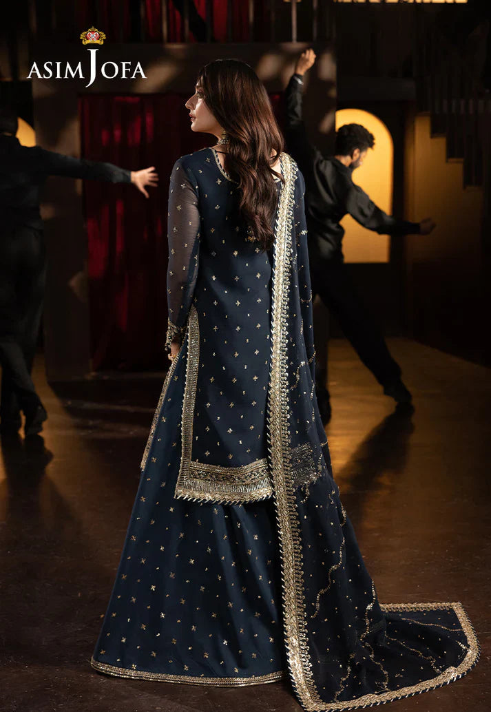 ASIM JOFA GLOBAL EMBROIDERED UNSTITCHED 3PC SUIT | KPA0128