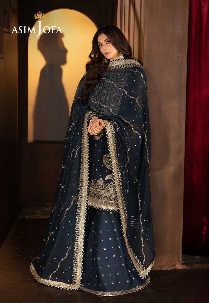 ASIM JOFA GLOBAL EMBROIDERED UNSTITCHED 3PC SUIT | KPA0128