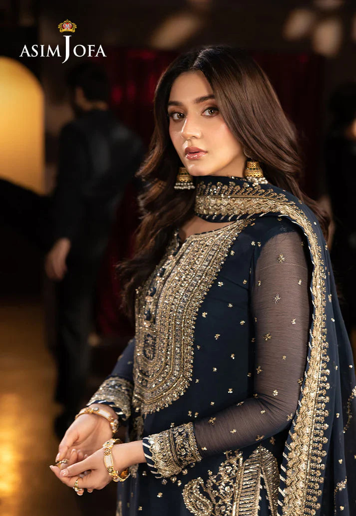 ASIM JOFA GLOBAL EMBROIDERED UNSTITCHED 3PC SUIT | KPA0128