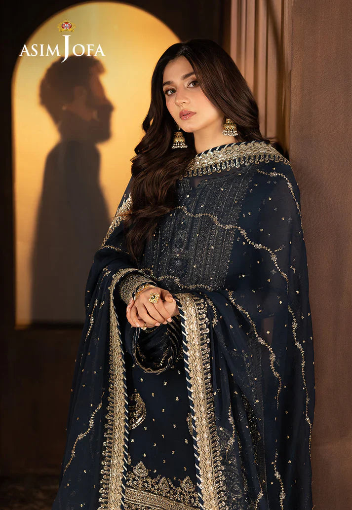 ASIM JOFA GLOBAL EMBROIDERED UNSTITCHED 3PC SUIT | KPA0128