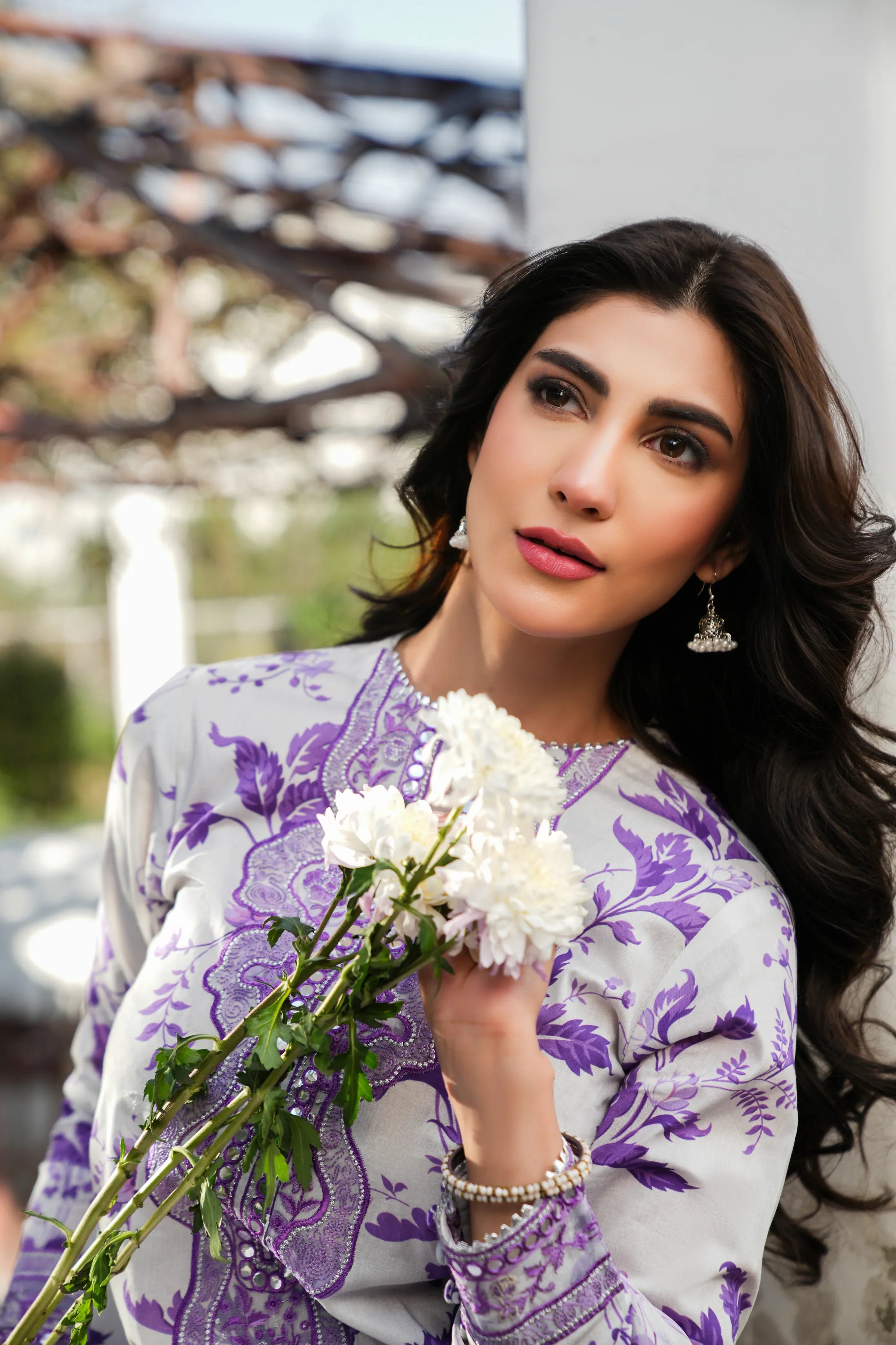 Aneelas Lawn Embroidered & Printed 3 Piece SUIT | KPA0089