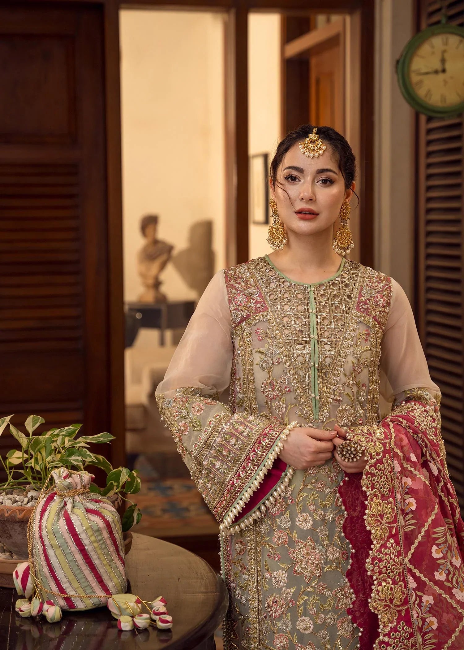 CRIMSON HEAVY EMBROIDERED UNSTITCHED 3PC SUIT | KPA0129