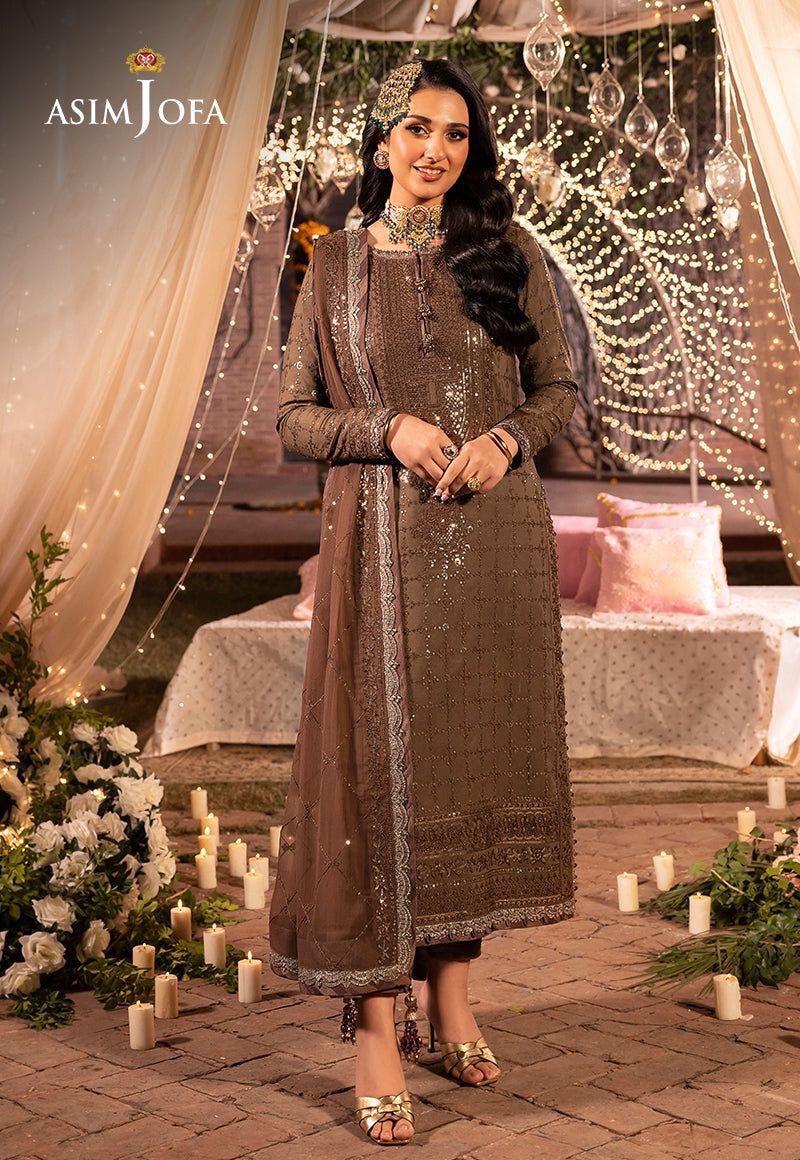 Asim Jofa CHIFFON Unstitched 3PC SUIT| KPA0057