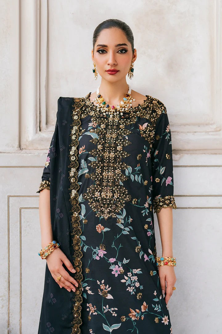 BIN ILYAS EMBROIDERED LAWN UNSTITCHED 3PC SET | KPA0043