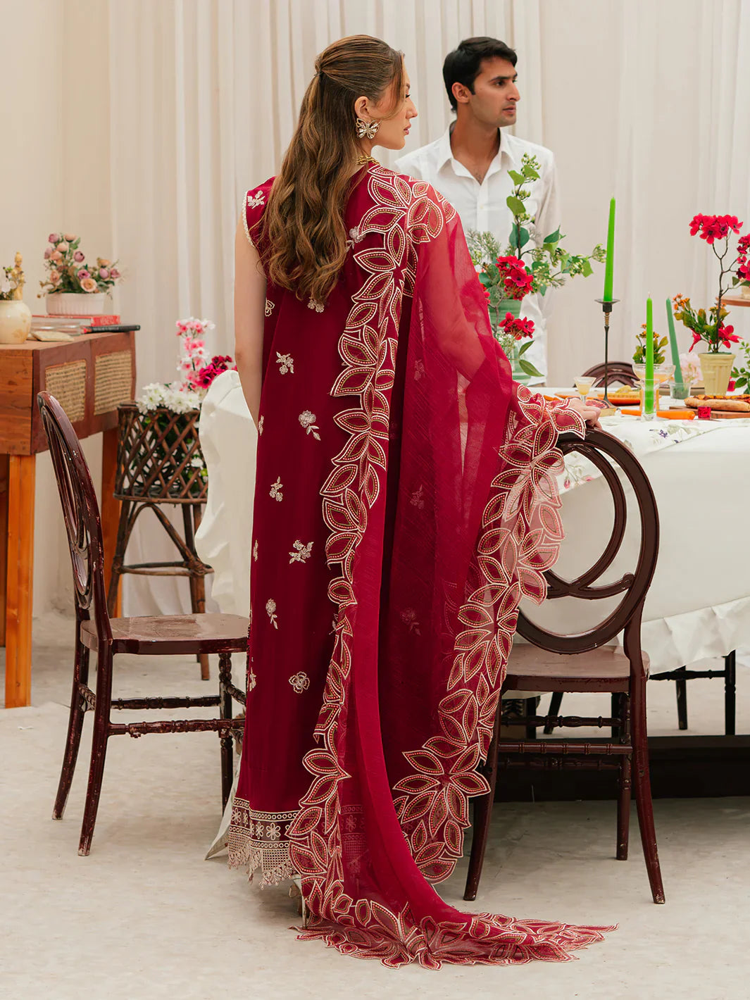 MAHNUR COTTON EMBROIDERED UNSTITCHED 3PC SUIT | KPA0111