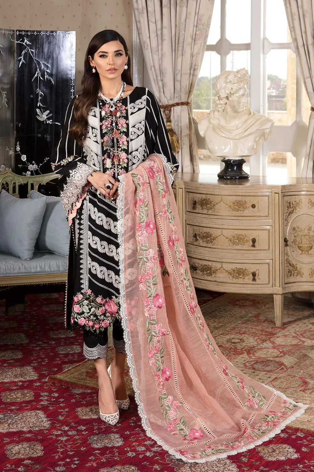 EMBROIDERED LAWN UNSTITCHED 3PC SET | KPA0005