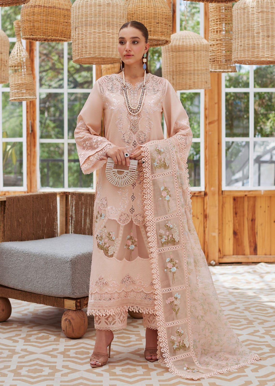 CRIMSON EMBROIDERED LAWN UNSTITCHED 3PC SET | KPA0053