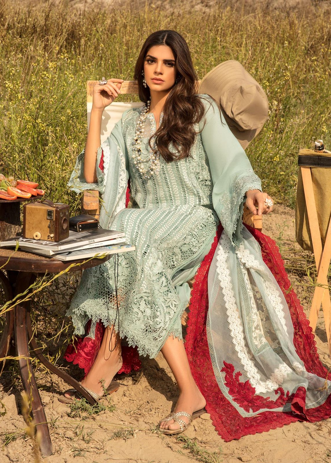 EMBROIDERED LAWN UNSTITCHED 3PC SET | KPA0008