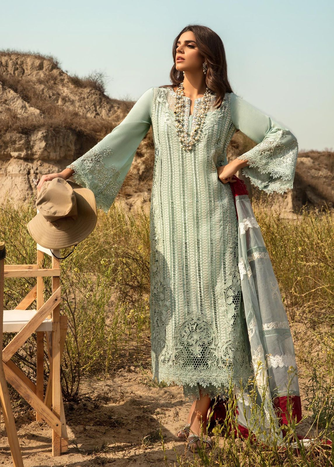 EMBROIDERED LAWN UNSTITCHED 3PC SET | KPA0008
