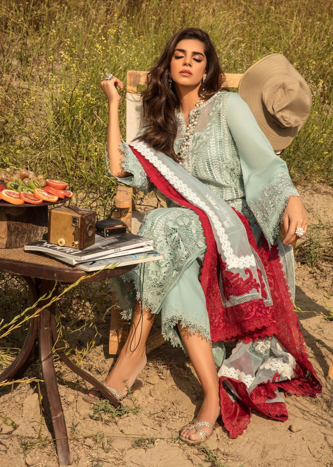 EMBROIDERED LAWN UNSTITCHED 3PC SET | KPA0008