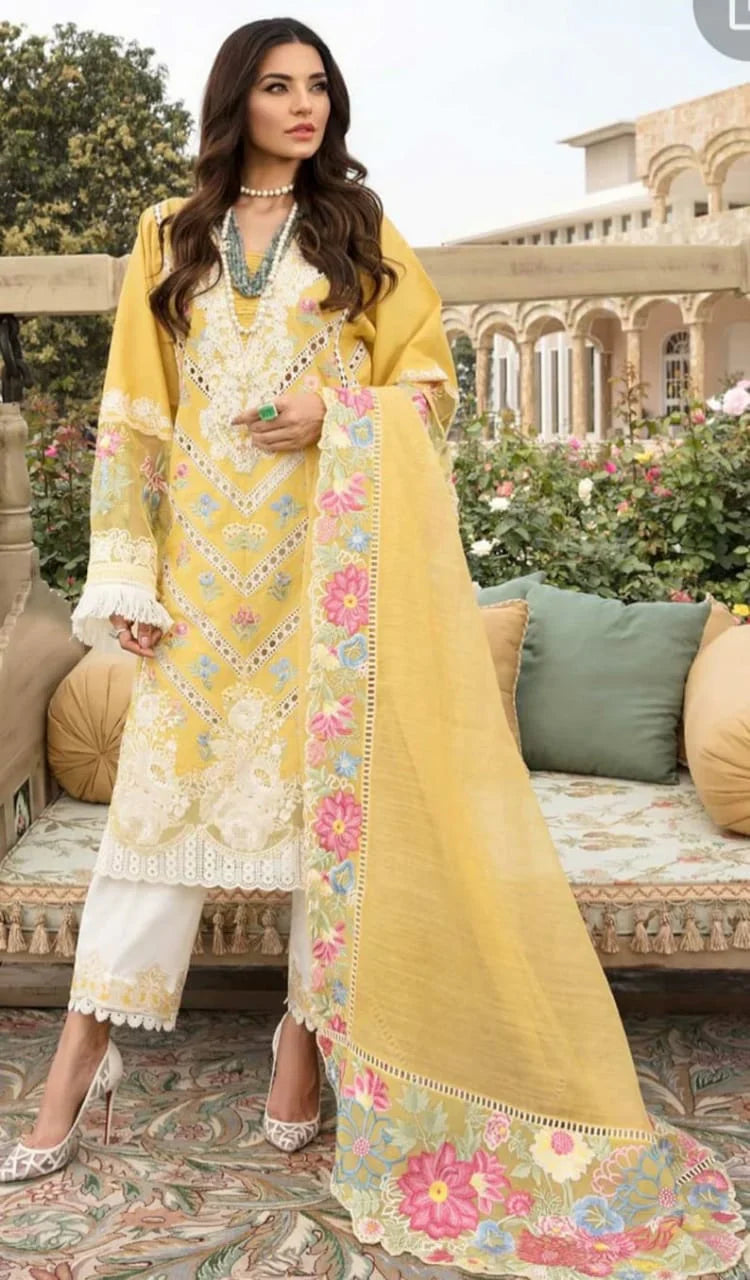 EMBROIDERED LAWN UNSTITCHED 3PC SET | KPA0009