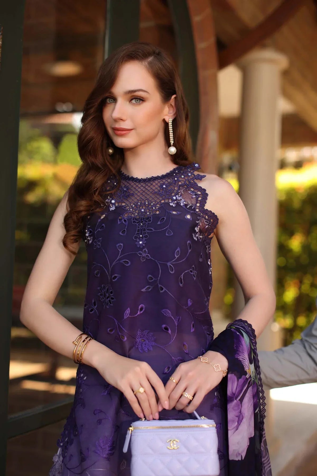 Noor by Sadia Lawn PRINTED EMBROIDERED UNSTITCHED 3PC SUIT | KPA0100