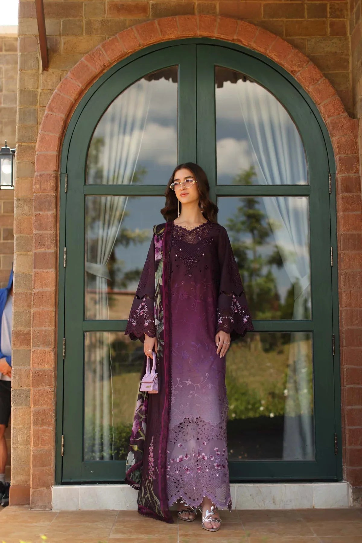 Noor By Sadia Lawn Printed Embroidered UNSTITCHED 3PC SUIT | KPA0101