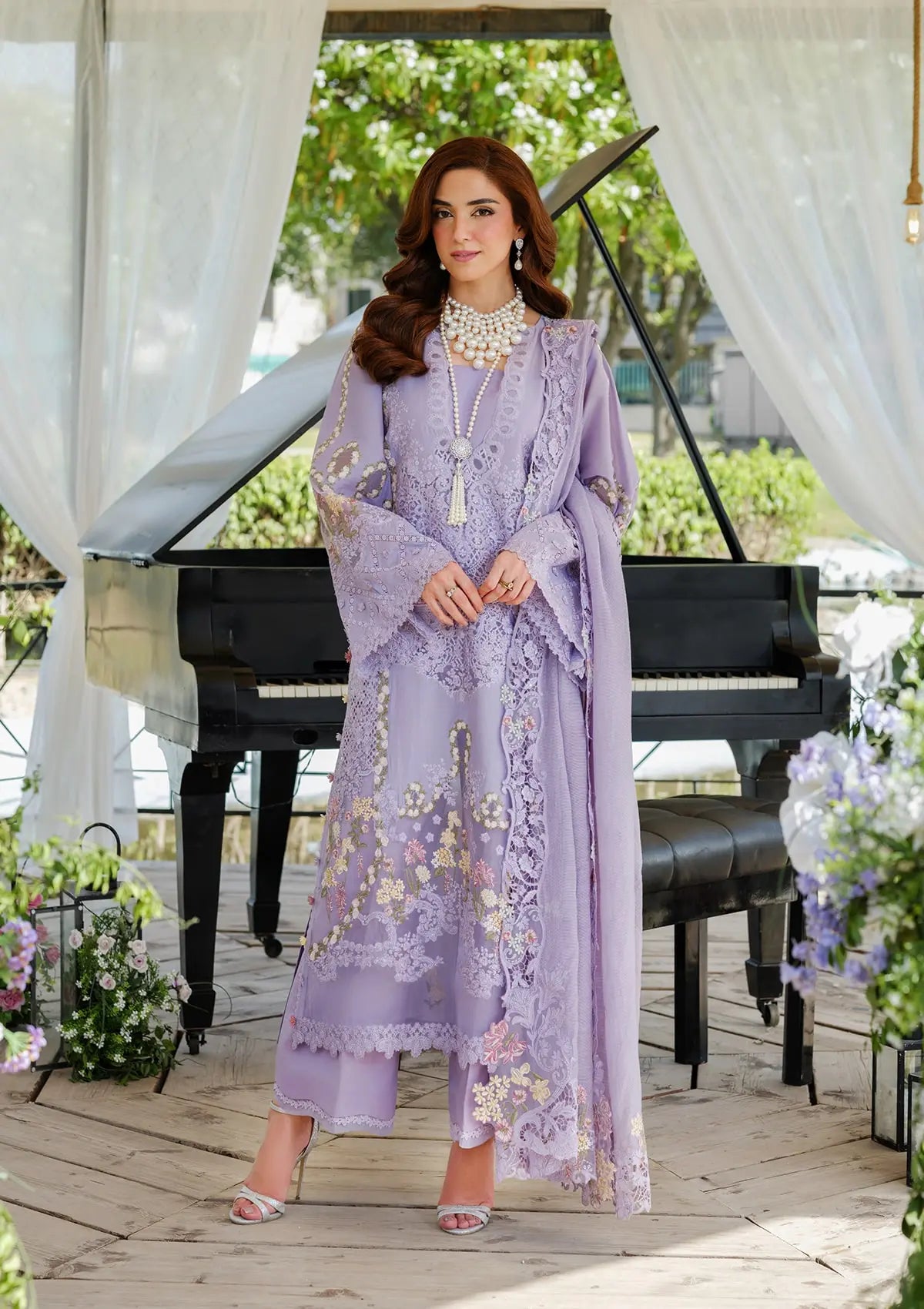 ELAF HUES COTTON UNSTITCHED EMBROIDERED 3 PC SUIT | KPA0062