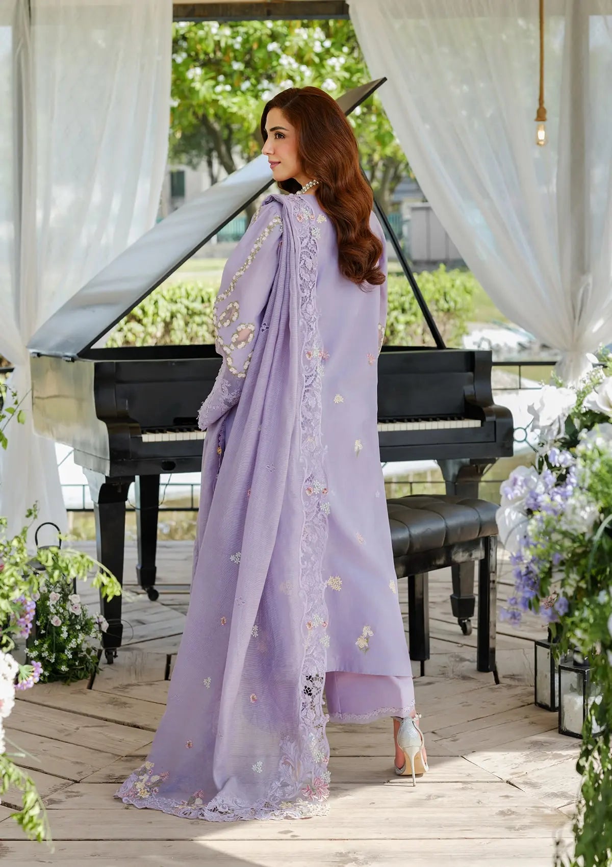ELAF HUES COTTON UNSTITCHED EMBROIDERED 3 PC SUIT | KPA0062