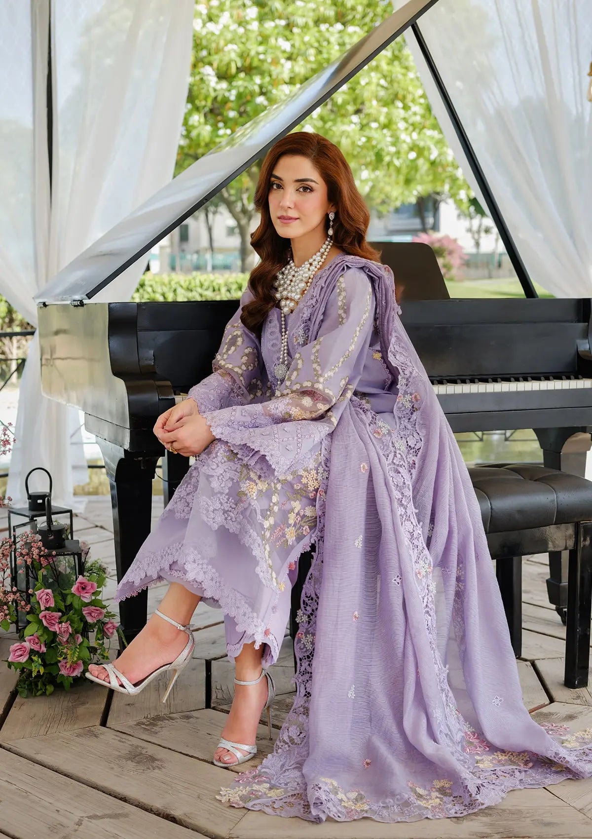 ELAF HUES COTTON UNSTITCHED EMBROIDERED 3 PC SUIT | KPA0062