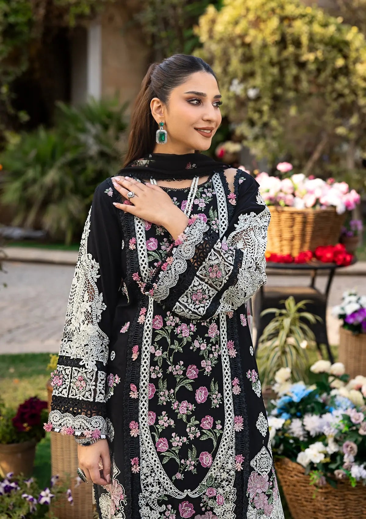 ELAF LUXURY LAWN MAHJABEEN UNSTICHED 3PC SUIT | KPA0042