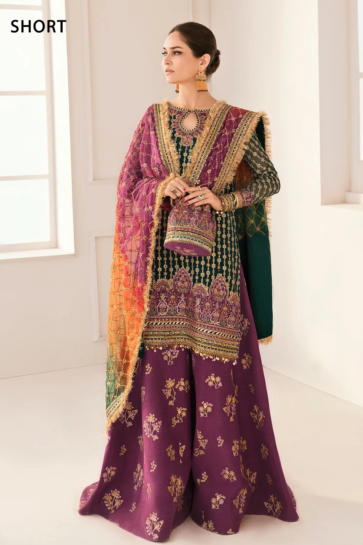 BAROQUE EMBROIDERED UNSTITCHED 3PC SUIT | KPA0069