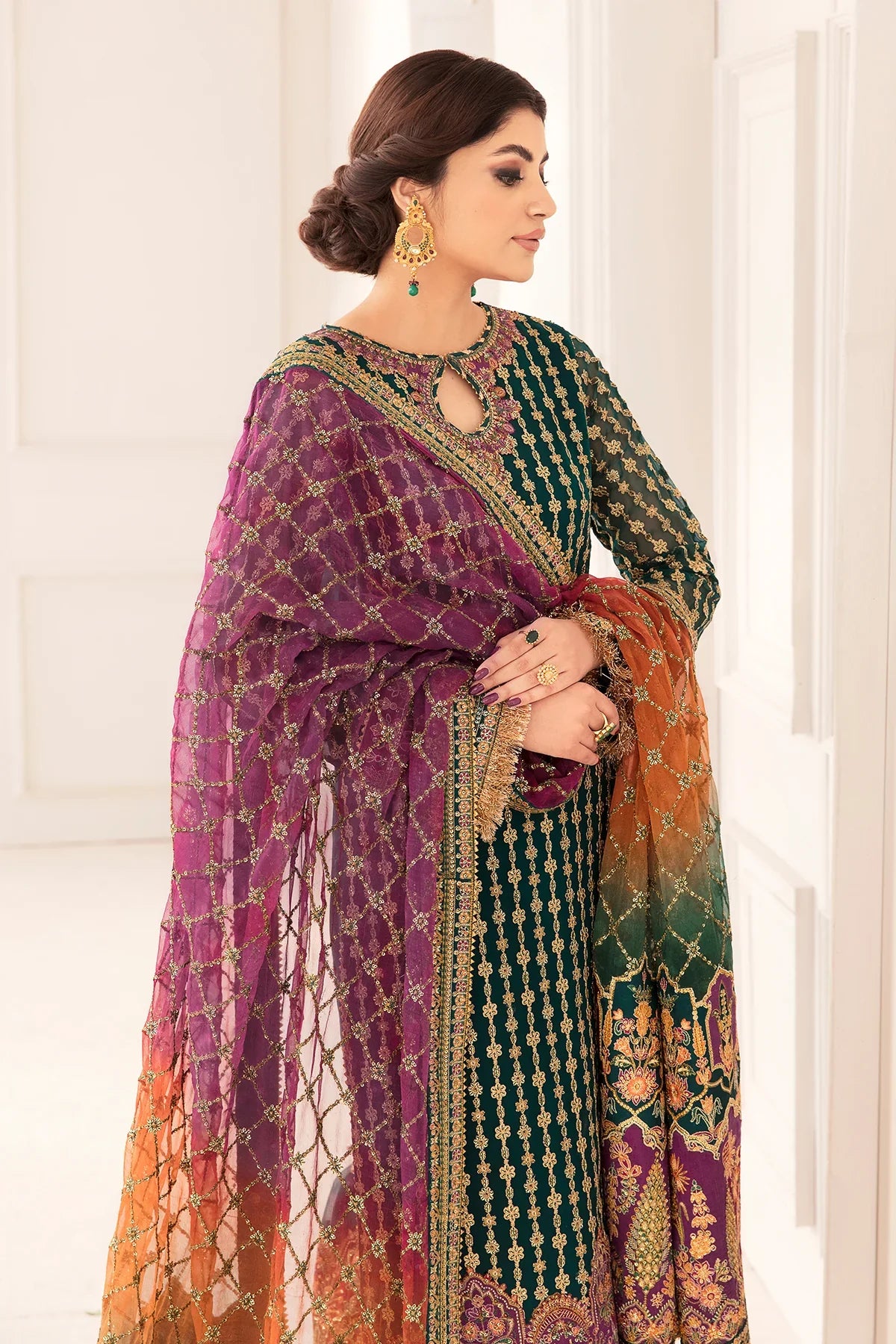 BAROQUE EMBROIDERED UNSTITCHED 3PC SUIT | KPA0069